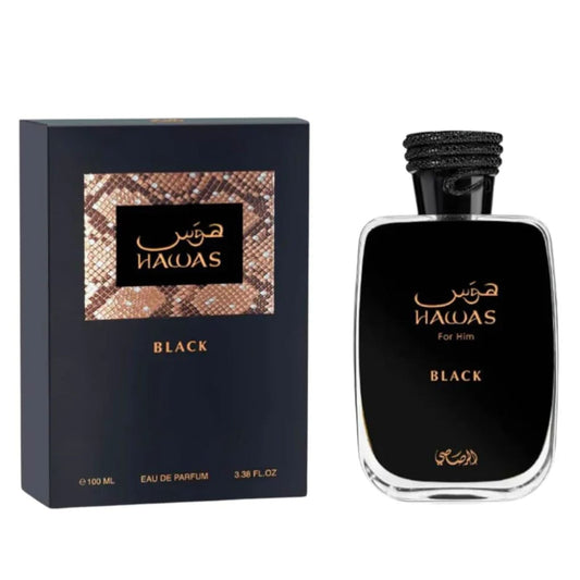 Rasasi Hawas Black 3.4oz Men EDP Spray