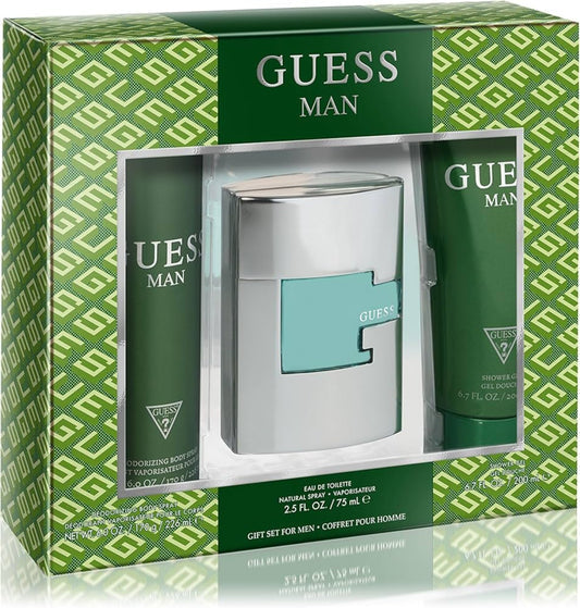 Guess Man 3-Piece Set 3.4oz Men EDT Spray
