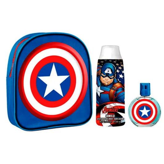 Marvel Captain America Bagpack 3-Piece Set 1.7oz Kids EDT Spray