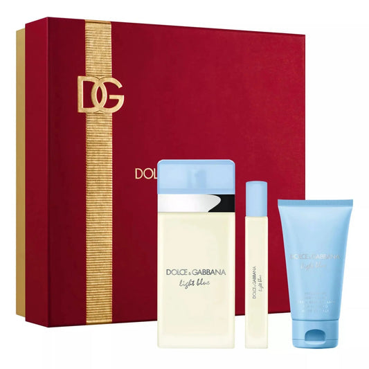 Dolce & Gabbana Light Blue 3-Piece Set 3.3oz Women EDT Spray