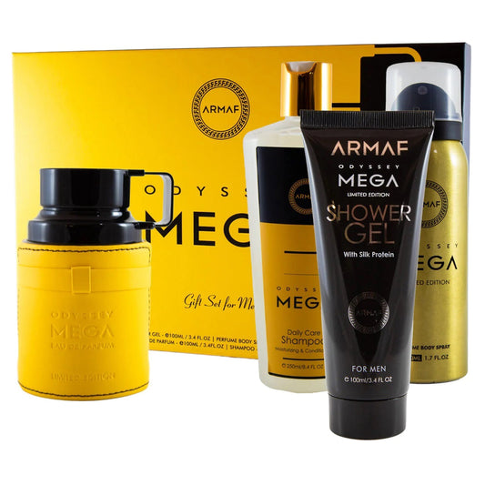 Armaf Odyssey Mega 4-Piece Set 3.4oz Men EDP Spray