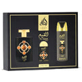 Lattafa Al Qiam Gold 3-Piece Set 3.4oz Unisex EDP Spray