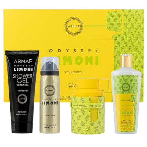 Armaf Odyssey Limoni Fresh Perfume 4-Piece Set 3.4oz Men EDP