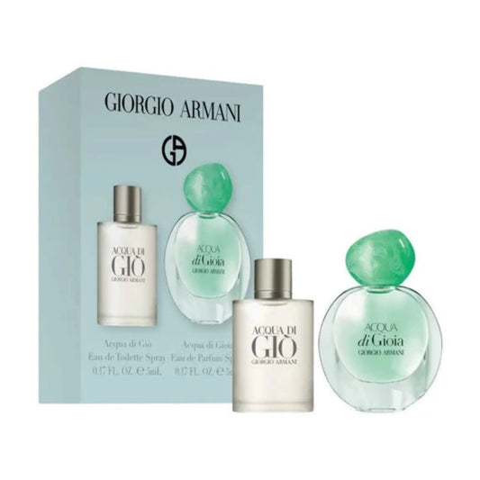 Giorgio Armani Acqua Di Gio Mini 2- Piece Set 0.17oz Unisex EDP Splash