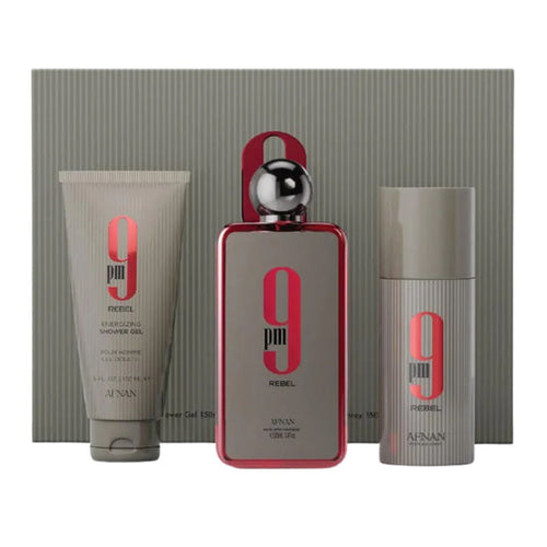 Afnan 9PM Rebel 3-Piece Set 3.4oz Unisex EDP
