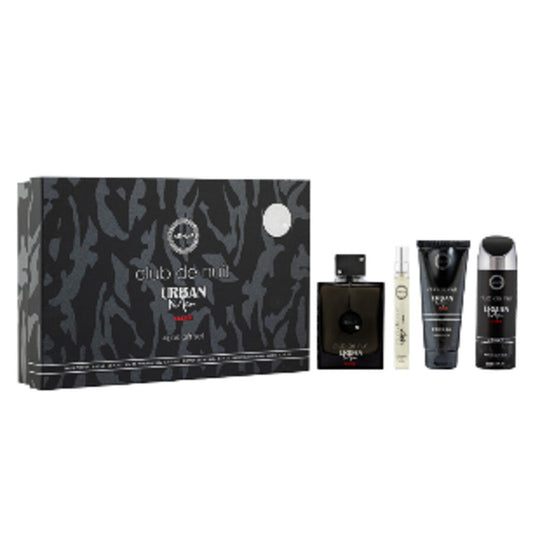 Armaf Club De Nuit Urban Elixir 4-Piece Set 3.6oz Men EDP Spray