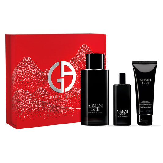 Armani Code 3-Piece Set 4.2oz Men EDT Spray