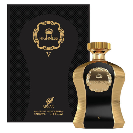 Afnan Highness V Black 3.4oz Unisex EDP Spray