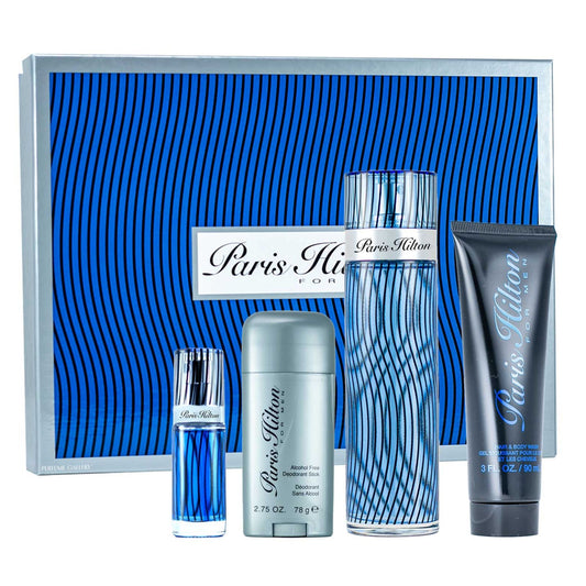 Paris Hilton 4-Piece Set 3.4oz Men EDT Spray