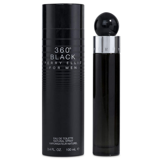 Perry Ellis 360 Black 3.4oz Men EDT Spray
