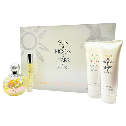United Colors Sun Moon Star 4-Piece Set 3.4oz Women EDP Spray