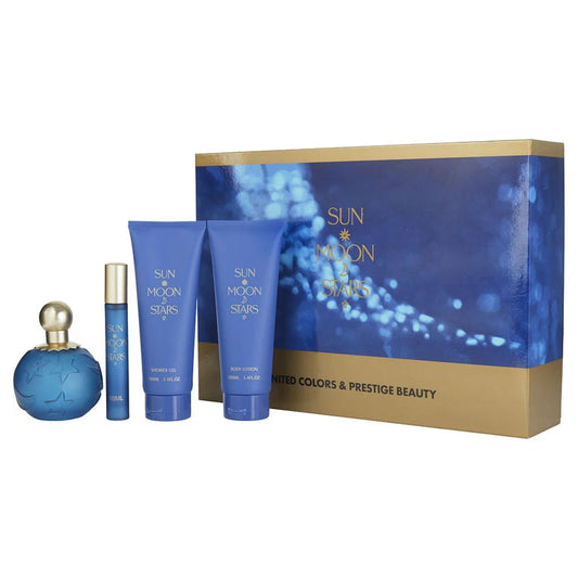 United Colors Sun Moon Star 4-Piece Set 3.4oz Women EDT Spray