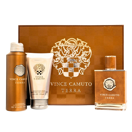 Vince Camuto Terra 3-Piece Set 3.4oz Men EDT Spray