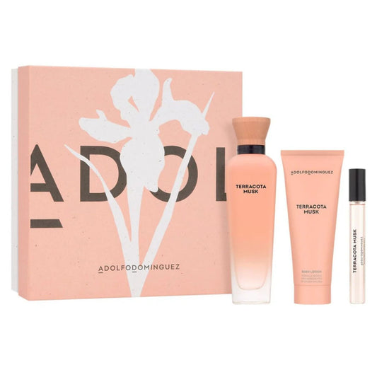 Adolfo Dominguez Terracota Musk 3-Piece Set 4.1oz Women EDP Spray