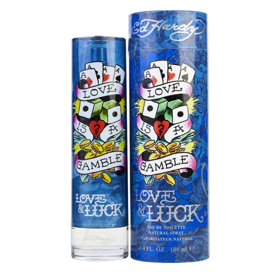 Ed Hardy Love&Luck 3.4oz Men EDT Spray