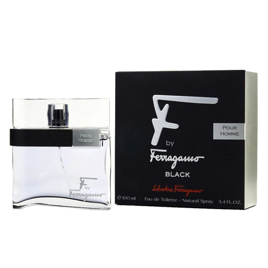 F Black By Ferragamo Black 3.4oz Men EDT Spray