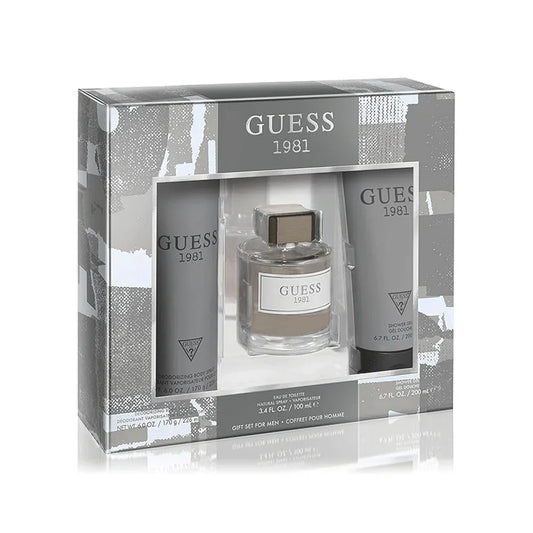 Guess 1981 3-Piece Set 3.4oz Men EDT Spray
