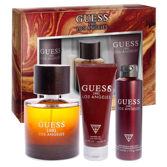 Guess 1981 Los Angeles 3-Piece Set 3.4oz Men EDT Spray