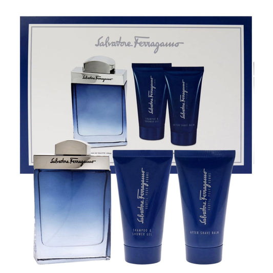 Salvatore Ferragamo Subtil 4-Piece Set 3.4oz Men EDT Spray