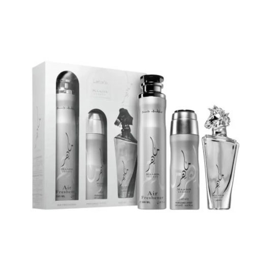 Lattafa Maahir Legacy 3-Piece Set 3.4oz Men EDP Spray