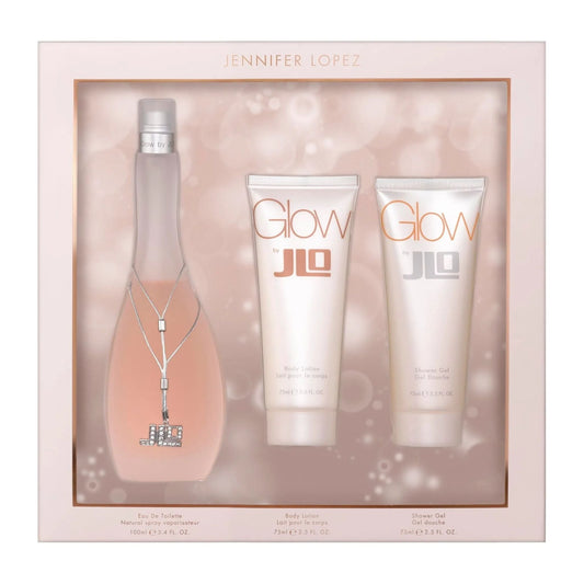 Jennifer Lopez Glow 3-Piece Set 3.4oz Women EDT Spray