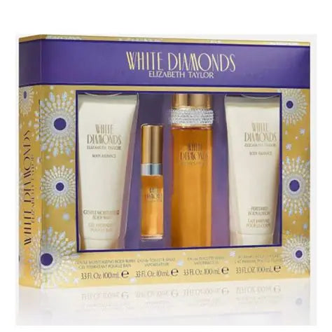 Elizabeth Taylor White Diamond 4-Piece Set 3.3oz Women EDT Spray