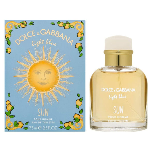 Dolce & Gabbana Light Blue Sun 2.5oz Men EDT Spray