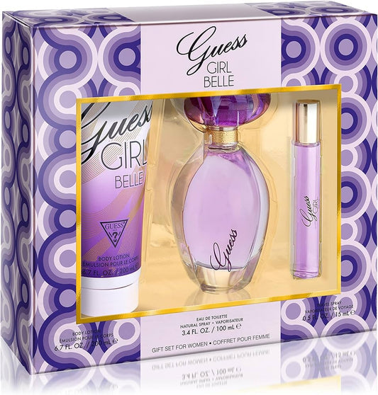 Guess Girl Belle 3-Piece Set 3.4oz Women EDT Spray