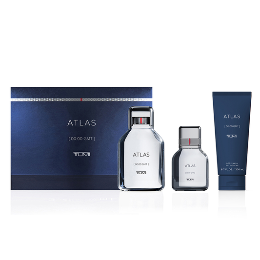Tumi Atlas 3-Piece Set 3.4oz Men EDP Spray