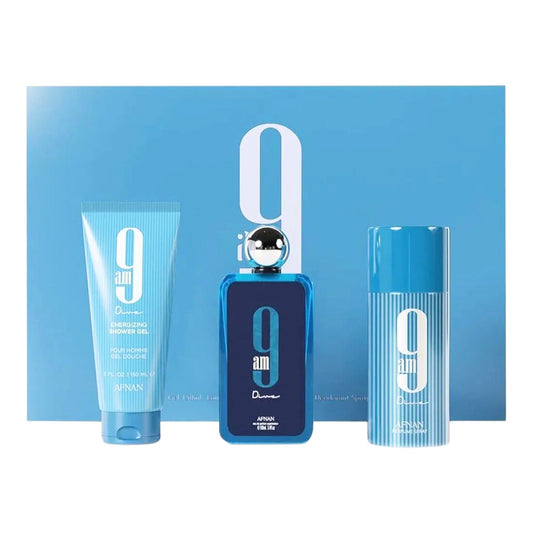 Afnan 9am Dive 3-Piece Set 3.4oz Men Spray