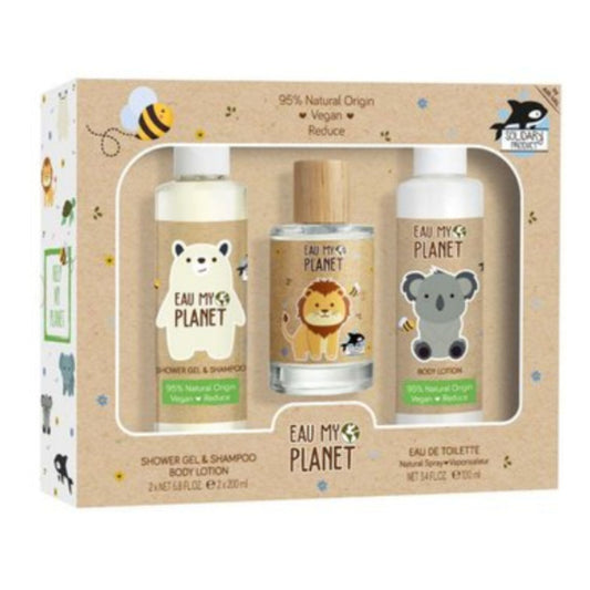 Eau My Planet 3-Piece Set 3.4oz Kids EDT Spray