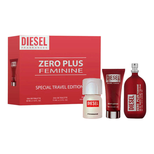 Diesel Zero Plus 3-Piece Set 2.5oz Women EDT Spray