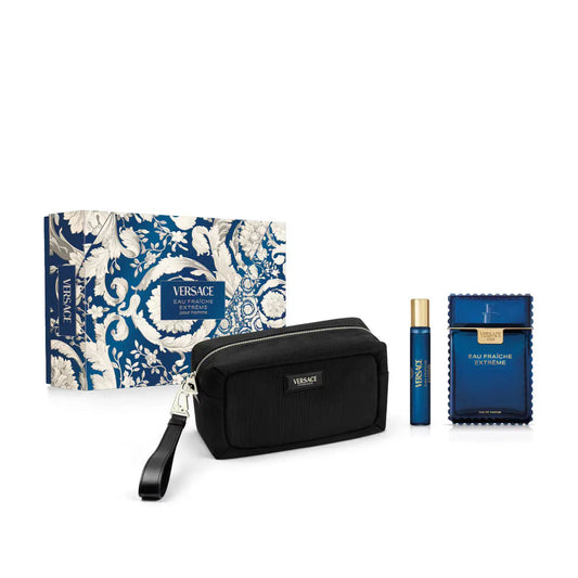 Fraiche Extreme 3P Set By Versace For Men 3.4oz EDP Spray