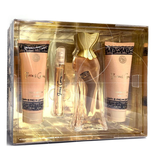 New Brand French Can Can 4-Piece Set 3.3oz Women EDP Spray