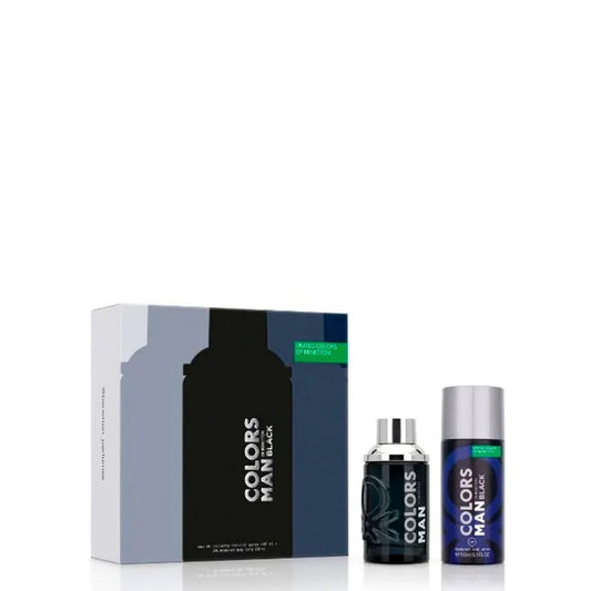 Benetton Color Black 2-Piece Set 3.4oz Men EDT Spray