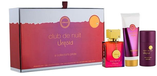 Club De Nuit Untold 3-Piece Set 3.6oz Men EDP