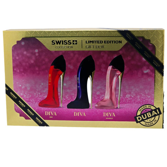 Diva 3-Piece Set 3.4oz Women EDT Spray
