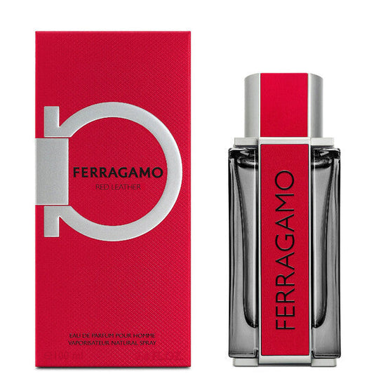Salvatore Ferragamo Red Leather 3.4oz Men EDP Spray