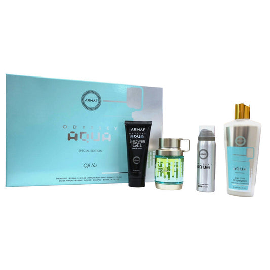 Armaf Odyssey Aqua 4-Piece Set 3.4oz Men EDP
