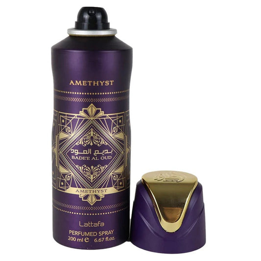 Lattafa Bade'E Al Oud Amethyst 6.6oz Women Body Spray