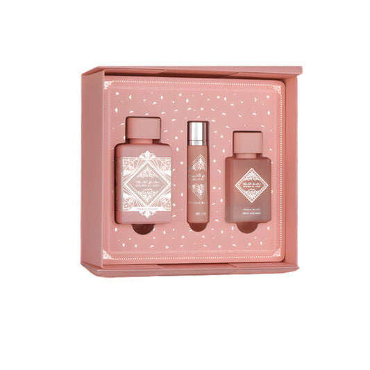 Badee Noble Blush by Lattafa 3-Piece Set 3.4oz Women Spray
