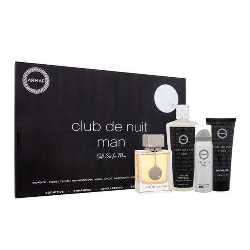 Armaf Club De Nuit 4-Piece Set 3.6oz Men EDT