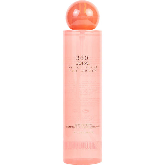 Perry Ellis 360 Coral 8.0oz Women Body Mist Spray