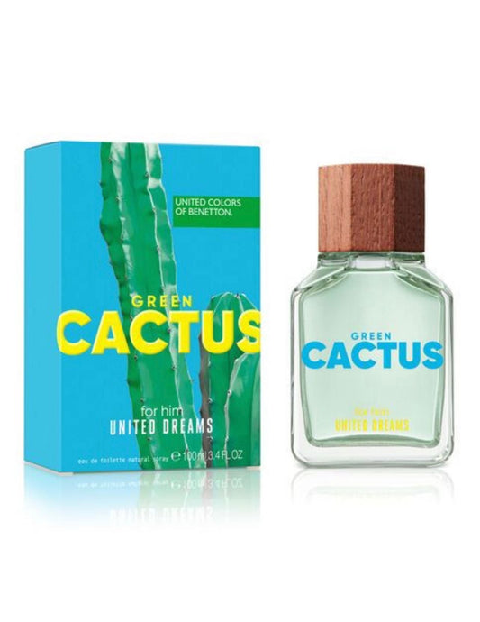 Benetton Green Cactus 3.4oz Men EDT