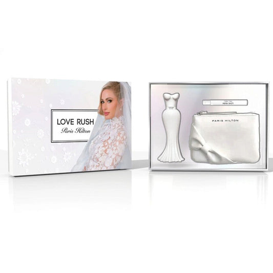 Paris Hilton Love Rush 3-Piece Set 3.4oz Women EDP Spray