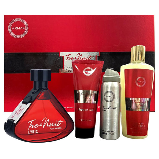 Armaf Tres Nuit Lyric 4-Piece Set 3.4oz Men