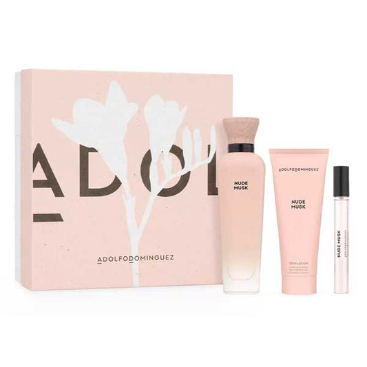 Adolfo Dominguez Nude Musk 3-Piece Set 4.1oz Women EDP Spray