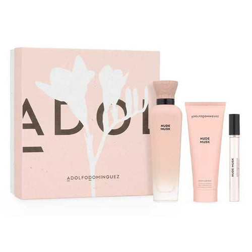 Adolfo Dominguez Nude Musk 3-Piece Set 4.1oz Women EDP Spray