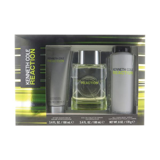 Kenneth Cole Reaction 3-Piece Set 3.4oz Men EDT Spray