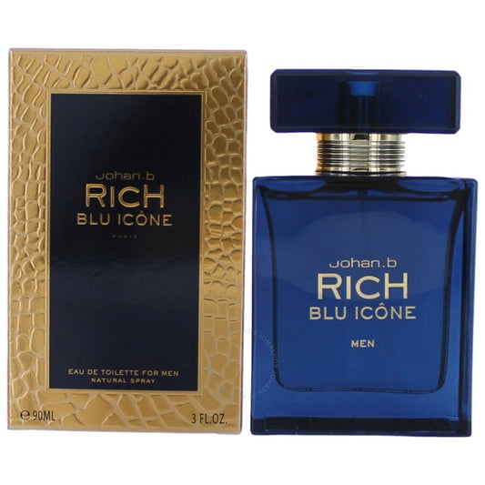 Rich Blu Icone 3.0oz Men EDT Spray